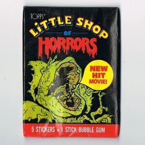 Little Shop Of Horrors 1986 Topps Sticker Wax Packs. Get 4 Packs !!! VINTAGE